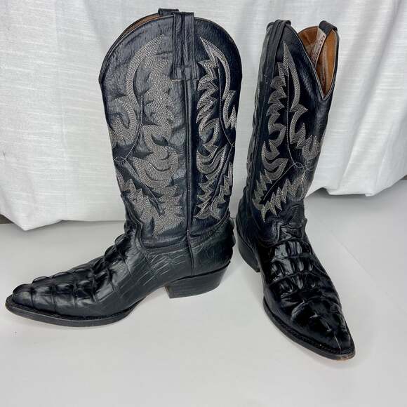 Vintage La Cabaña West Cowhide Vaqueros Boots - Picture 2 of 12